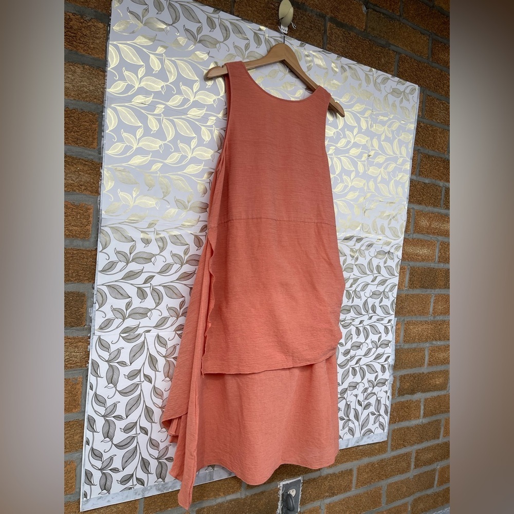 COS Terracotta Tie-Front Midi Dress | Minimalist Scandi Style | Size 12 - Picture 7 of 11